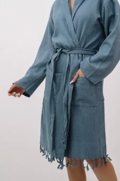 Personalised Hooded Waffle Dressing Gown, Unisex Adult Soft Bath Robe, Personalized Anniversary Gift, Couple's Robes, Kimono Robe -Fashion Clothing Store il fullxfull.3702348344 6i08