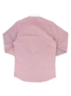 Red Stripe Shirt With Banker Collar - 1930s 1940s Authentic Vintage Replica - 100% Cotton Detachable Collar Shirt - Single Barrel Cuffs -Fashion Clothing Store il fullxfull.3729284746 7xwj