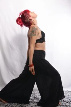 ORGANIC COTTON Palazzo Trousers, Extra Wide Leg Hippy Harem Flares, Festival, Beach & Party