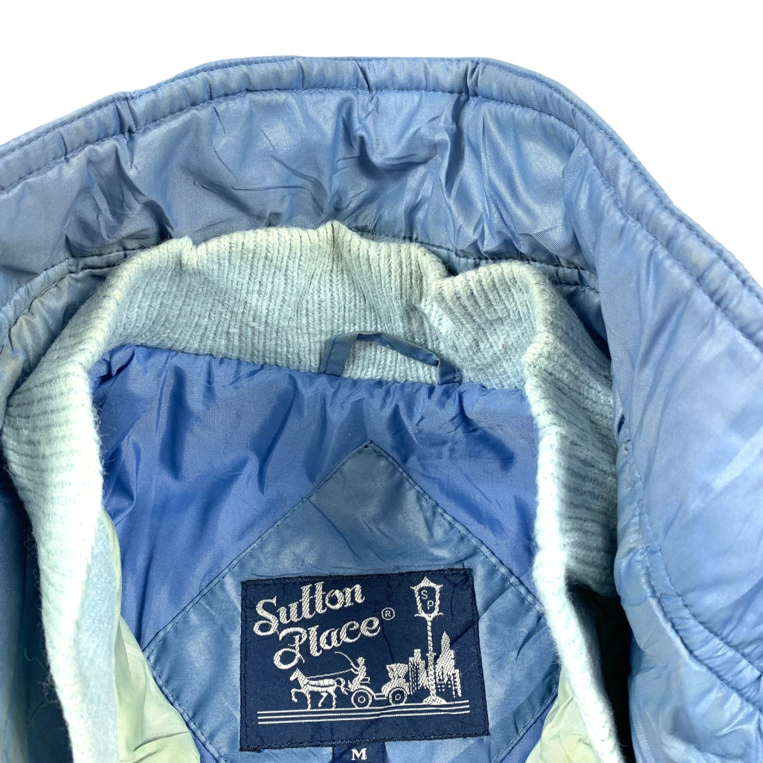 Vintage 70's Sutton Place Puffer Coat Blue Medium 3 Vintage 70's Sutton Place Puffer Coat Blue Medium - Image 3