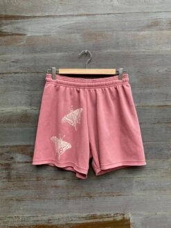 Butterfly Shorts, Sweat-shorts, Cozy Shorts, Pajama Shorts, Workout Shorts, Pink Shorts