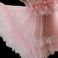 Baby Doll Dress Sissy Baby Nylon Chiffon & Lots Of Lace