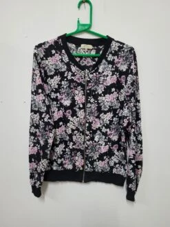 80's 90's Vintage Crazy Pattern Shell Windbreaker Tracktop Jacket Medium S95