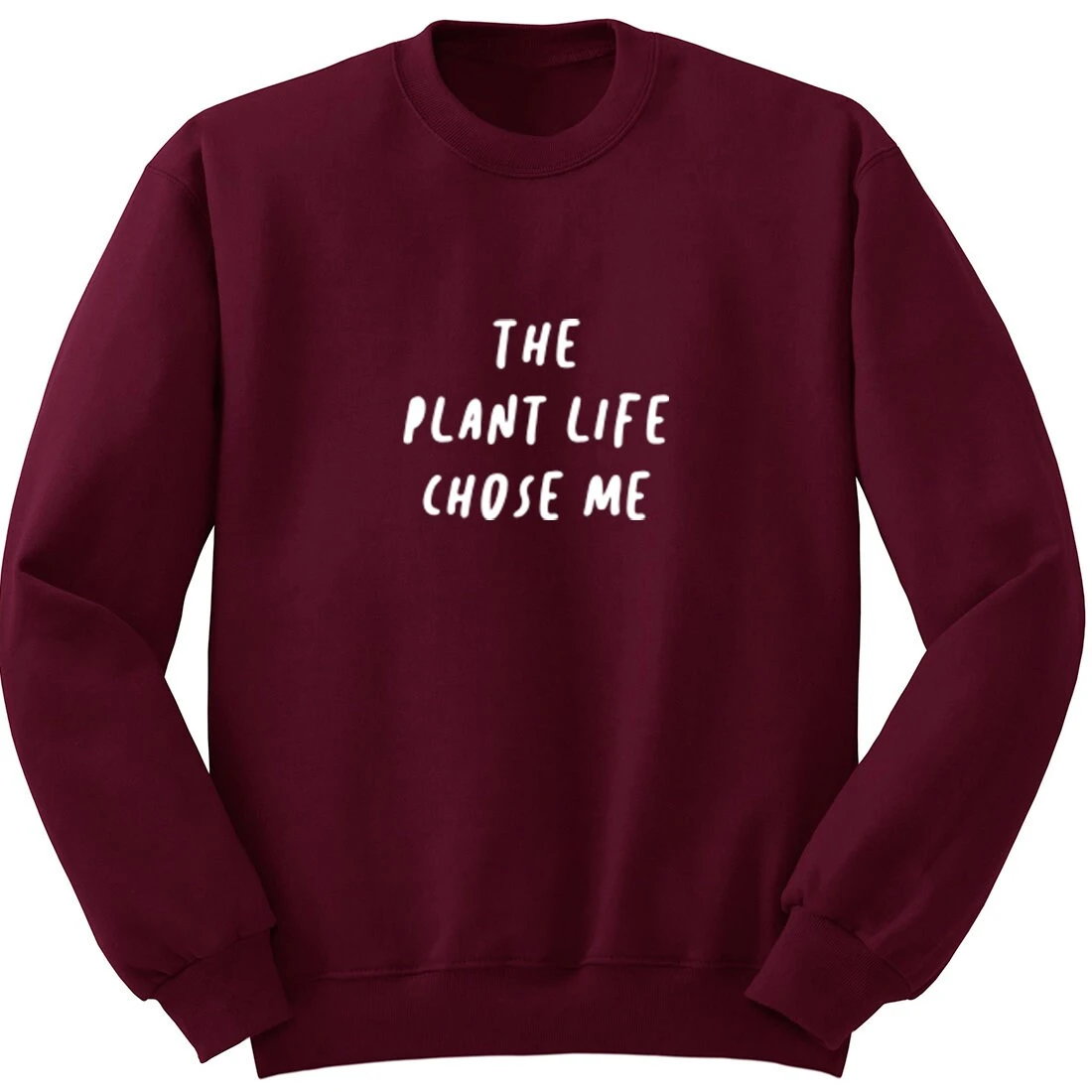 The Plant Life Chose Me Unisex Fit Jumper Sweatshirt S1397 2 The Plant Life Chose Me Unisex Fit Jumper Sweatshirt S1397 - Image 2