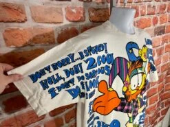 Insane 1995 Garfield All Over Print Freeze Shirt - Fits 2XL - Oversized Single Stitch Hip Hop Grunge Aop Vintage 90s Tee -Fashion Clothing Store il fullxfull.3845433527 ji1s
