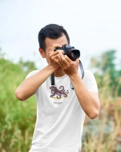 Men's Octopus Alt T-Shirt - Common Octopus Sealife Painting Shirt - Alternative Egirl Clothing - Cottagecore Top - Goblincore Organic Tee -Fashion Clothing Store il fullxfull.3895877528 bao2