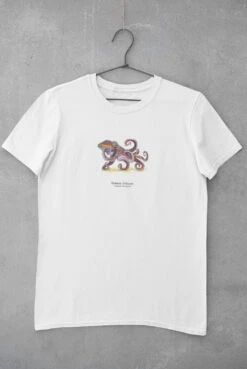 Men's Octopus Alt T-Shirt - Common Octopus Sealife Painting Shirt - Alternative Egirl Clothing - Cottagecore Top - Goblincore Organic Tee