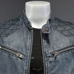 Men's Denim Biker Vest. Black Tee Not Included. Street Wear, Punk, Urban Style, Emo, Skater, Surfer, Biker, Rocker. -Fashion Clothing Store il fullxfull.3919724986 lv0s