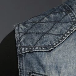 Men's Denim Biker Vest. Black Tee Not Included. Street Wear, Punk, Urban Style, Emo, Skater, Surfer, Biker, Rocker. -Fashion Clothing Store il fullxfull.3967230591 blth