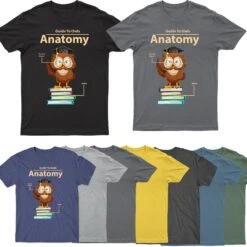 Guide To Owls Anatomy Birds Nature Lover Mens Tshirts Unisex Tee Top #A