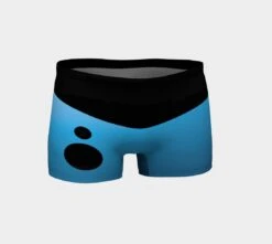 Athletic Shorts - Blue - Women’s Yoga Or Bikini Bottom - Made In Montreal Canada