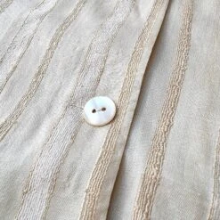 80's Vintage Cream Silk Ladies Shirt In Woven Stripes With Mother-Of-Pearl Buttons // Short Sleeves Blouse // Medium 12 80's Vintage Cream Silk Ladies Shirt In Woven Stripes With Mother-Of-Pearl Buttons // Short Sleeves Blouse // Medium -Fashion Clothing Store il fullxfull.4069890558 g74s