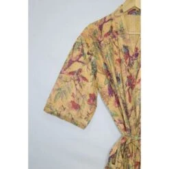 Indian Kantha Kimono,Bathrobe Japanese Kimono Cotton Handmade Women Kimono Bird Print -Fashion Clothing Store il fullxfull.4091131093 hzb5