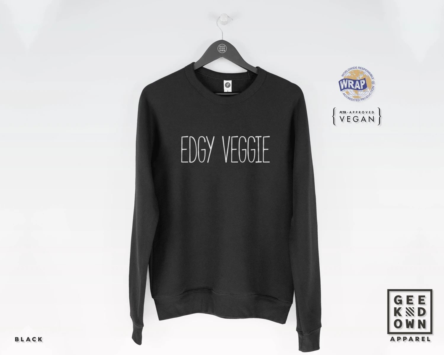 Edgy Veggie Sweatshirt Jumper (veggie / Vegan / Vegan Sweater / Vegetarian Jumper / Sarcastic / Funny / Vegetarian / Sarcastic / Funny) 1 Edgy Veggie Sweatshirt Jumper (veggie / Vegan / Vegan Sweater / Vegetarian Jumper / Sarcastic / Funny / Vegetarian / Sarcastic / Funny)