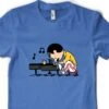 Free Personalisation Freddie Brown Piano Charlie Snoopy Queen Adult And Kids Unisex T Shirt UK Sizes