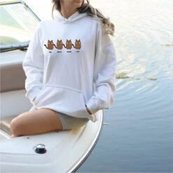 Un Deux Trois Cat Hoodie,Crazy Cat For Ladies Hoodie,Cat Lover Jumper Hoodie ,Womens Cat Hoodie,French Cat Hoodie,Cat Owner Gift Hoodie