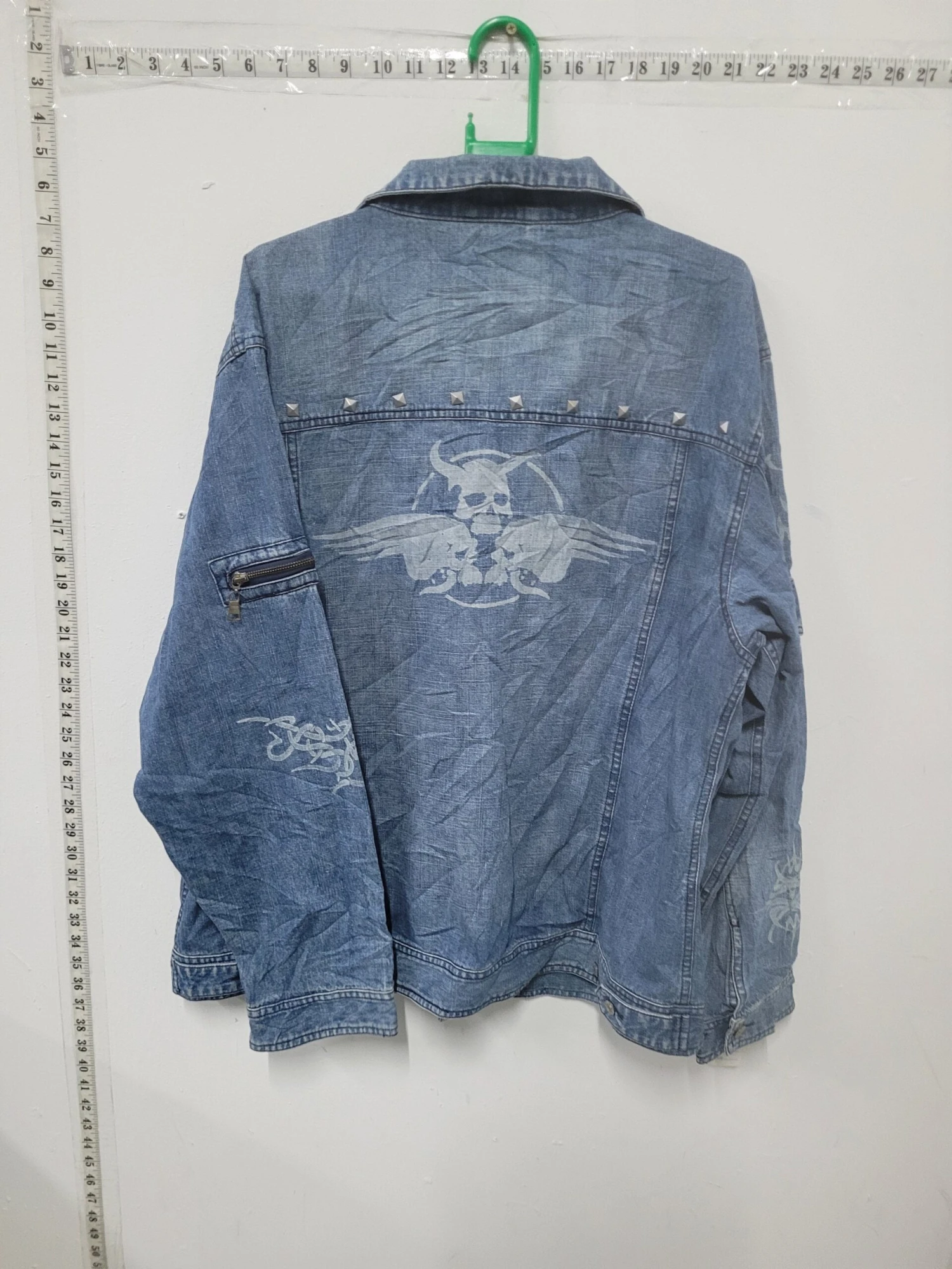 Vintage 80's 90's Custom Trucker Denim Jeans Jacket Size XXL C609 1 Vintage 80's 90's Custom Trucker Denim Jeans Jacket Size XXL C609