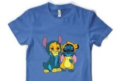 Free Personalisation Lion King Stitch Cute Simba Mashup Adults And Kids Unisex T Shirt UK Sizes