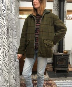 Vintage Car Coat/Jacket In Green, Size 12/M Approx -Fashion Clothing Store il fullxfull.4327884494 noom