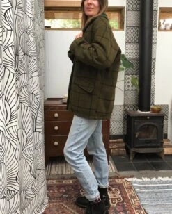 Vintage Car Coat/Jacket In Green, Size 12/M Approx -Fashion Clothing Store il fullxfull.4327884554 1uio