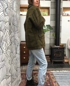 Vintage Car Coat/Jacket In Green, Size 12/M Approx -Fashion Clothing Store il fullxfull.4327885218 fdri