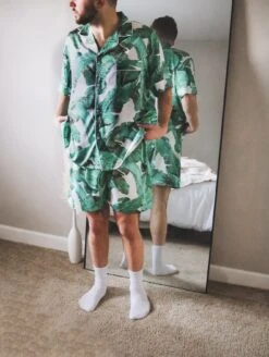 Men's Tropical Pajama Set, Mens Hawaiian Pajamas, Monogram Pajamas, Wedding Party Pajamas, Men's Pajamas, Christmas Pajamas, Custom Pajamas -Fashion Clothing Store il fullxfull.4331520552 ts39
