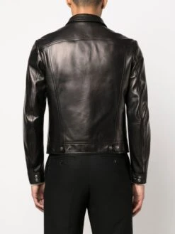 Leather Men Jacket Real Sheep Leather Black Biker Jacket Handmade Black Genuine Leather Motorcycle Jacket Christmas Gift -Fashion Clothing Store il fullxfull.4352641578 lbxr