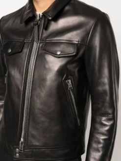 Leather Men Jacket Real Sheep Leather Black Biker Jacket Handmade Black Genuine Leather Motorcycle Jacket Christmas Gift -Fashion Clothing Store il fullxfull.4352641584 a9cv