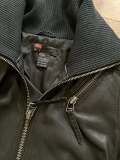 Vintage Y2k Black Leather Diesel Moto Jacket Biker Jacket 2000 Style Size M -Fashion Clothing Store il fullxfull.4356278368 q0f8