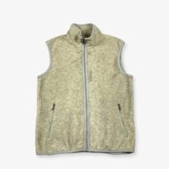 Vintage EDDIE BAUER Fleece Gilet Grey Small