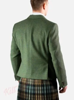 Men's Lovat Green Wool Kilt Jacket With Waistcoat Traditional Vintage Argyle Kilt Jacket Wedding Jacket -Fashion Clothing Store il fullxfull.4361274739 1bwd