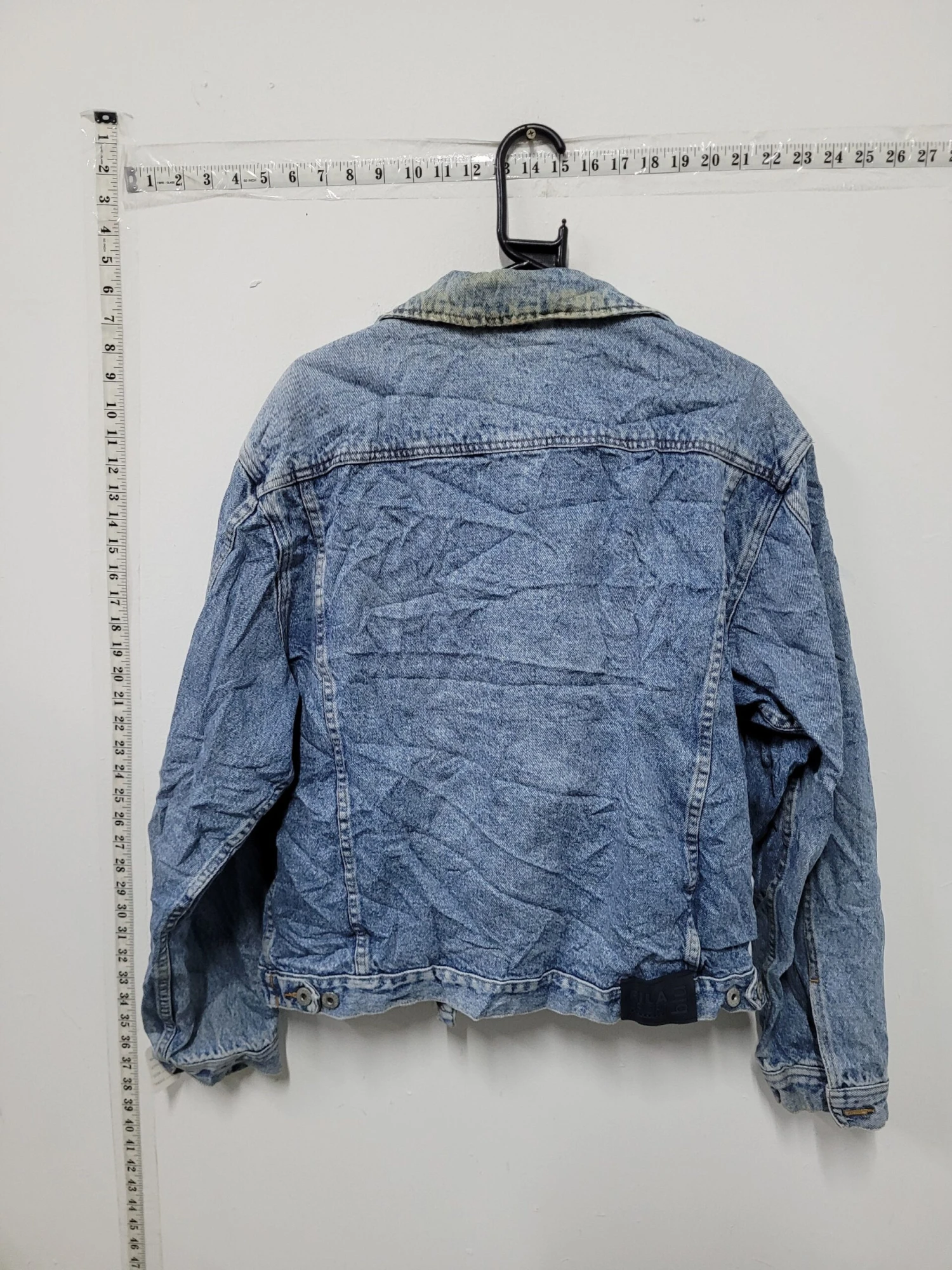 Vintage 80's 90's Fila Trucker Denim Jeans Jacket Size Large C739 4 Vintage 80's 90's Fila Trucker Denim Jeans Jacket Size Large C739 - Image 4