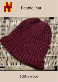 Pure Wool Beanie Hat - Next Day Dispatch
