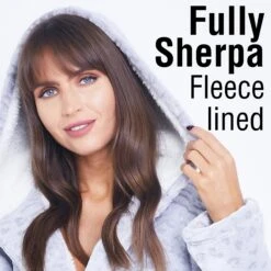 Ladies Hooded Dressing Gown Robe Leopard Fleece Luxury Soft Cosy Pink Pockets Size 8-18 -Fashion Clothing Store il fullxfull.4443486743 5twl