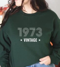 Vintage 1973 1963 1983 1993 Sweatshirt, 50th Birthday Hoodie, 50th Birthday Gift Sweatshirt, 50th Image Vintage 1973 Sweatshirt