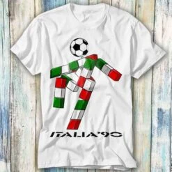Italia 90 Logo World Cup Football Soccer Italy 1990 Fan T Shirt Meme Gift Funny Top Tee Style Unisex Gamer Movie Music 741