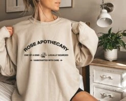 Rose Apothecary Sweatshirt, Schitt Creek Sweatshirt, Rosebud Sweatshirt, Moira Rose Sweatshirt, Schitt Creek Gift, David Rose Sweatshirt