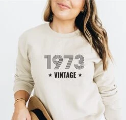 Vintage 1973 1963 1983 1993 Sweatshirt, 50th Birthday Hoodie, 50th Birthday Gift Sweatshirt, 50th Image Vintage 1973 Sweatshirt -Fashion Clothing Store il fullxfull.4528376795 t9hi
