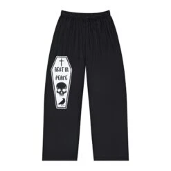 Rest In Peace Coffin Goth Women's Pajama Pants