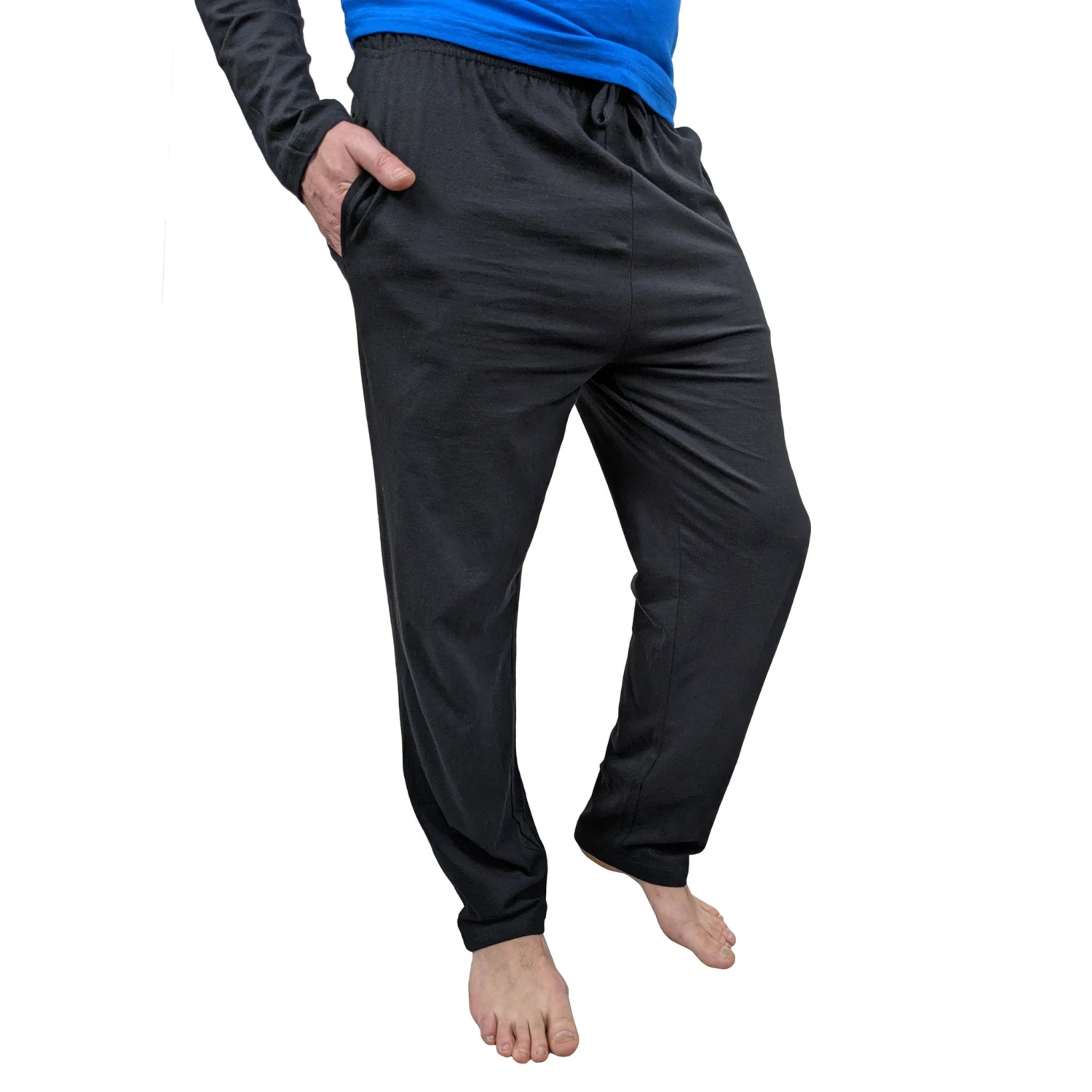 Mens Royale Black/Blue Loungewear Pyjamas PJs 5 Mens Royale Black/Blue Loungewear Pyjamas PJs - Image 5