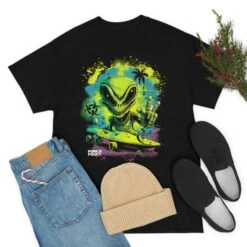 Alien Extra-terrestrial Skater T-shirt, Unisex Heavy Cotton Tee, Gift For Him, Aliens, Funny Aliens, Funny Ufo, Funny Gift 13 Alien Extra-terrestrial Skater T-shirt, Unisex Heavy Cotton Tee, Gift For Him, Aliens, Funny Aliens, Funny Ufo, Funny Gift -Fashion Clothing Store il fullxfull.4653283806 it3t