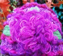 Vintage Hat: Lovely Vintage Pink Crochet Hat With Flowers -Fashion Clothing Store il fullxfull.4717119314 g1qb