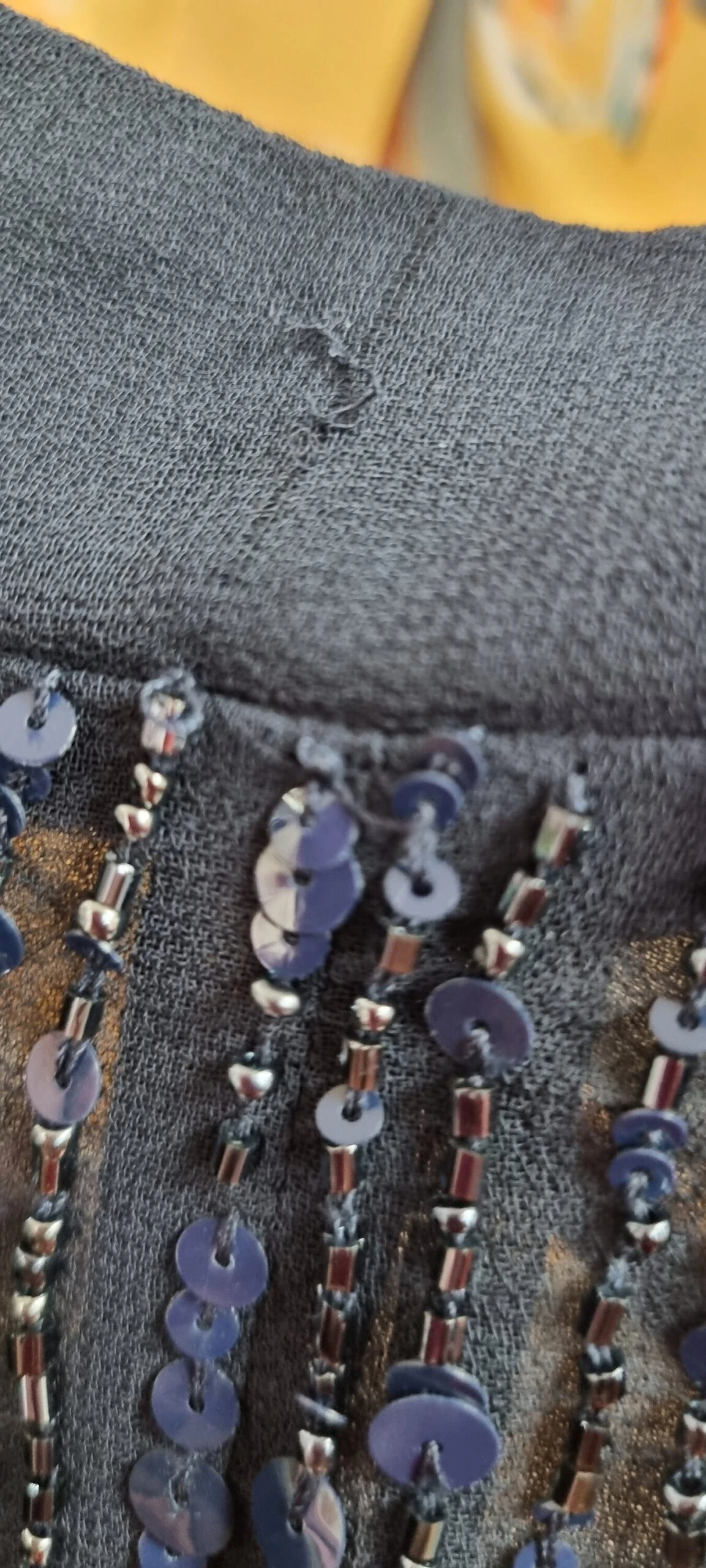 Vintage Sequin Navy Blue EveningJacket 9 Vintage Sequin Navy Blue EveningJacket - Image 9