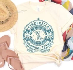 Cinderella Running Team Shirt, Cinderella Shirt, Disney Shirts, Disney Kids And Adult Matching Shirt, Disneyland Shirt E0709
