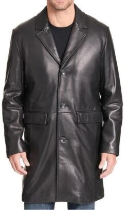 New Fashion Short Length Black Real Cow Leather Coat Men Handmade Steampunk Leather Coat For Men Coat Trench Motorcycle Coat For Boys -Fashion Clothing Store il fullxfull.4773236493 q0kh