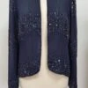 Vintage Sequin Navy Blue EveningJacket
