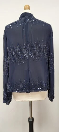 Vintage Sequin Navy Blue EveningJacket 12 Vintage Sequin Navy Blue EveningJacket -Fashion Clothing Store il fullxfull.4775937697 aohj