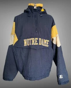 Vintage 1990’s NCAA Notre Dame Fighting Irish Starter 1/4 Zip Breakaway Jacket Size L
