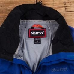 Marmot Windbreaker Coat L Blue Zip Hook & Loop -Fashion Clothing Store il fullxfull.4794825425 3o5l