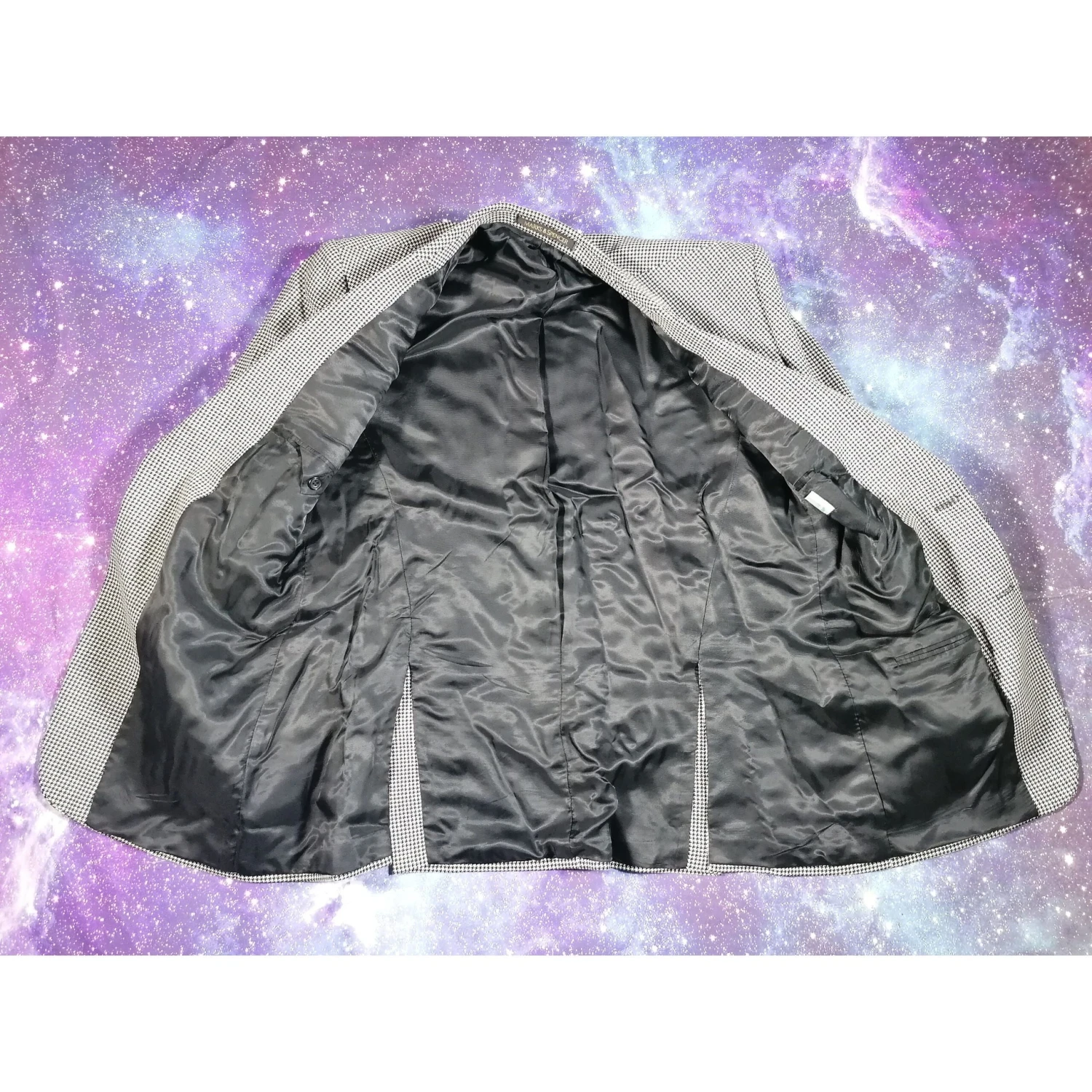 St Michael Black And White Jacket Lar 42'' Blazer New Wool Vintage Marks & Spencer 3 St Michael Black And White Jacket Lar 42'' Blazer New Wool Vintage Marks & Spencer - Image 3